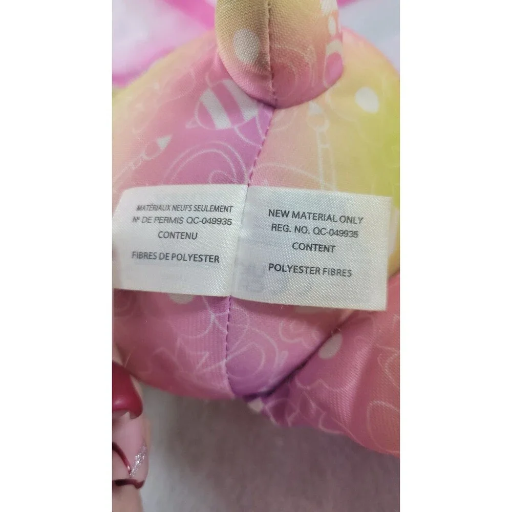 ​Tomy Doodle Bear Easter Egg Bunny Rabbit Pink Plush 17